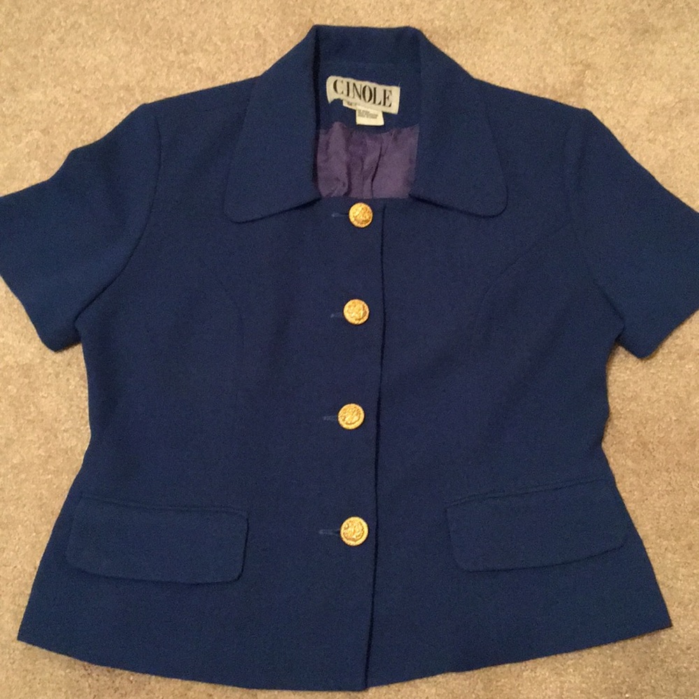 Royal Blue Vintage Pant Suit